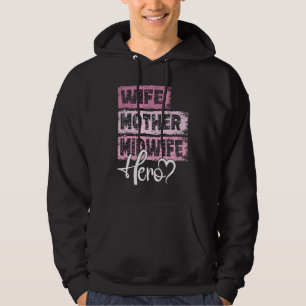 Beruf Mutter Held Mutter Hebamme Hoodie