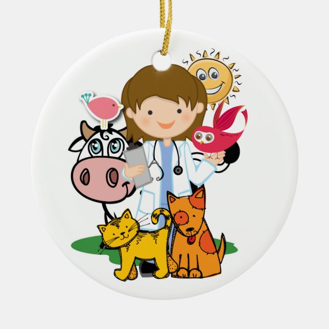 Beruf - Veterinärwesen - SRF Keramikornament (Vorne)