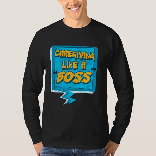 Beruf wie ein Boss Shirt Krankenschwester helfen I (Vorderseite)