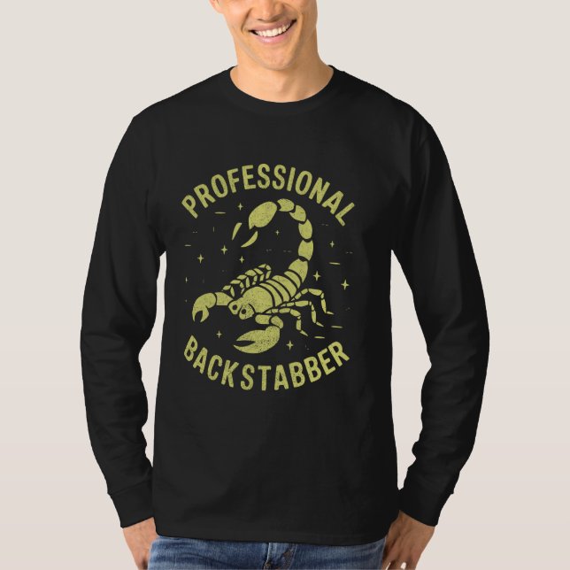 Beruflich Backstabil Scorpion T-Shirt (Vorderseite)