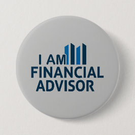 Beruflich bin ich Finanzberater Runde Button