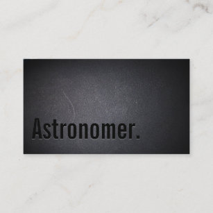 Beruflich Black Astronome Business Card Visitenkarte