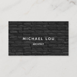 Beruflich Black Bricks Constructeure Architect Visitenkarte