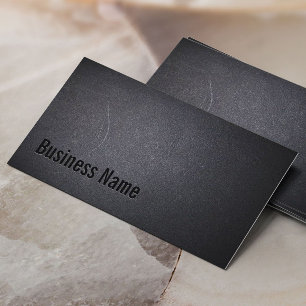 Beruflich Black Minimalistische Bold Typografie Visitenkarte