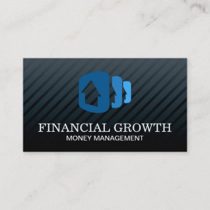 Beruflich Black Modern   Gestapelte Häuser Visitenkarte