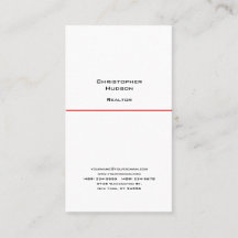 Beruflich Black Red White Simple Schlicht Realtor