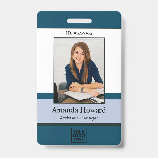 Beruflich Blue Custom Employee Foto ID Company Ausweis