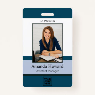 Beruflich Blue Custom Employee Foto ID Company Ausweis