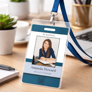 Beruflich Blue Custom Employee Foto ID Company Ausweis