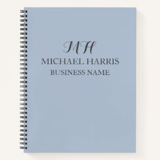 Beruflich-Blue-Monogram-Erstgeschäft Notizbuch