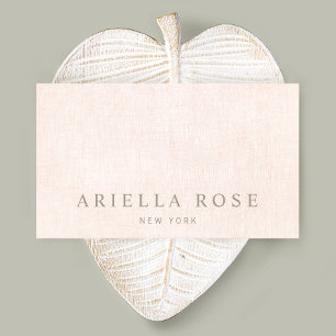 Beruflich Blush Pink Minimalistisch Visitenkarte