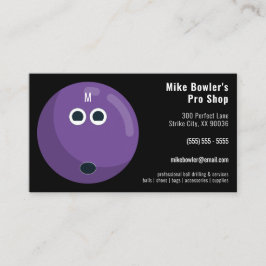 Beruflich Bowling Pro Shop | Schwarz Visitenkarte