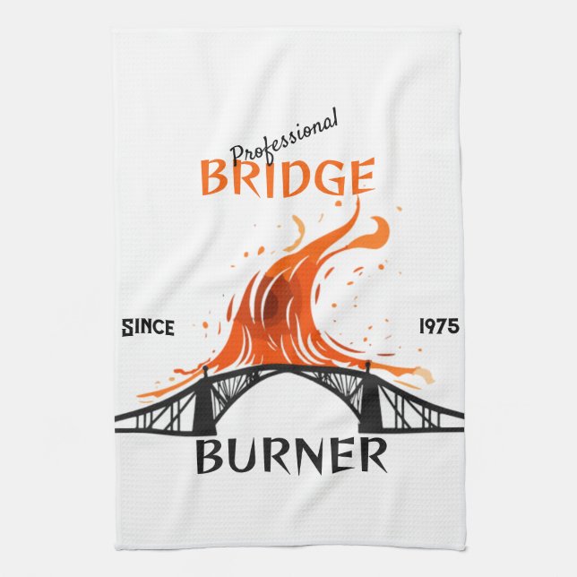 Beruflich Bridge Burner Geschirrtuch (Vertikal)