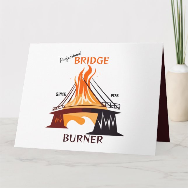 Beruflich Bridge Burner Karte (Vorderseite)