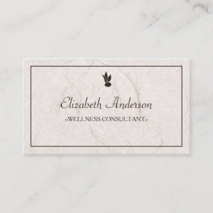 Beruflich Brown Nutrition Einfaches Bio Papier Visitenkarte