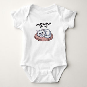 Beruflich Cat Napper Funny Baby Bodysuit Strampler