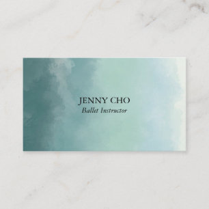 Beruflich-Chic-Minimalistisch-Aquarellpinsel Visitenkarte