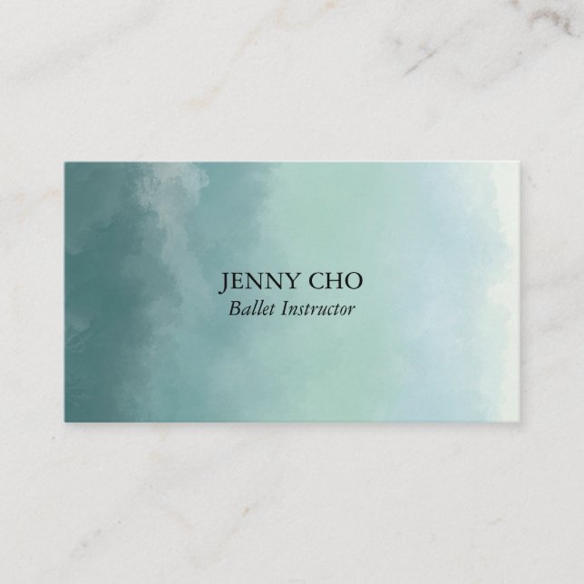 Beruflich-Chic-Minimalistisch-Aquarellpinsel Visitenkarte (Vorderseite)