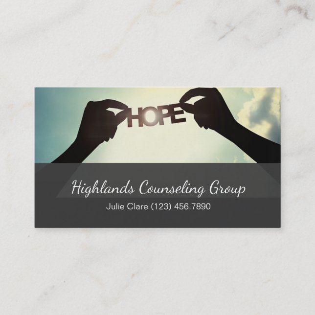 Beruflich Consulting Group Life Coach, Visitenkarte (Vorderseite)