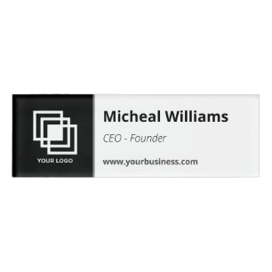 Beruflich Corporate Black Namenschild