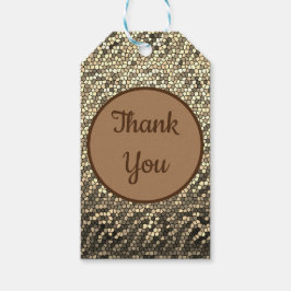 Beruflich danke Ihnen, Brown Tile Pattern Mosaik Geschenkanhänger