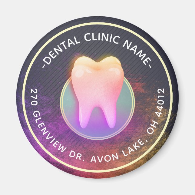 Beruflich Dentalklinik-Rose Gold-Stand Magnet (Vorne)