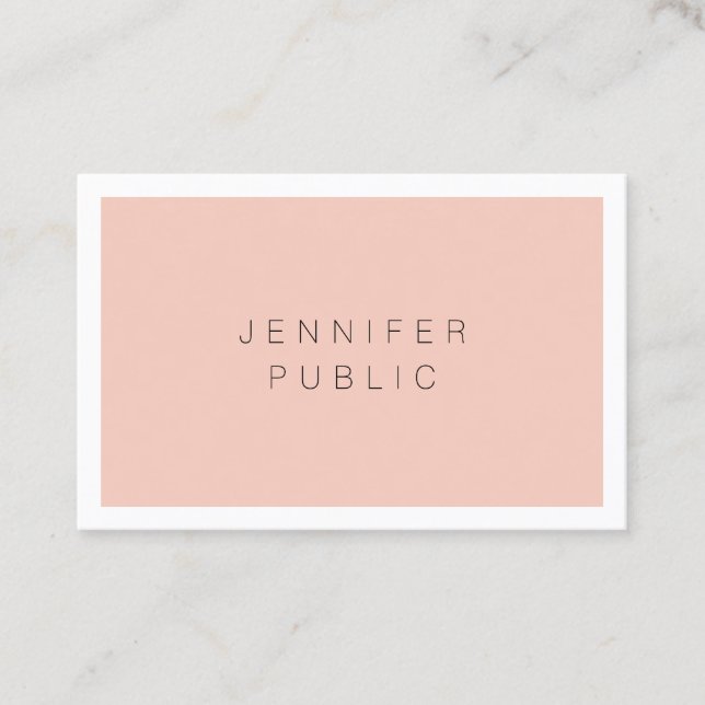 Beruflich Einfache Elegante Modernes Minimalistisc Visitenkarte (Vorderseite)