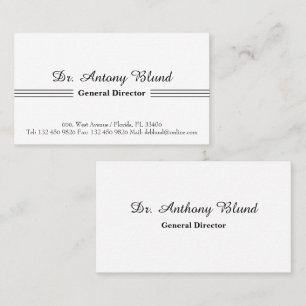 Beruflich Einfache Moderne Personalisiert Visitenkarte