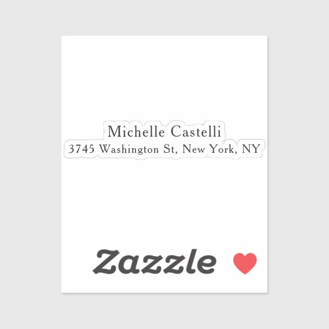 Beruflich Einzigartig klassisch einfach Aufkleber (Blatt)