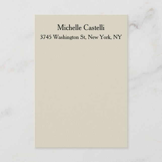 Beruflich Einzigartig klassisch einfach Begleitkarte (Vorderseite)