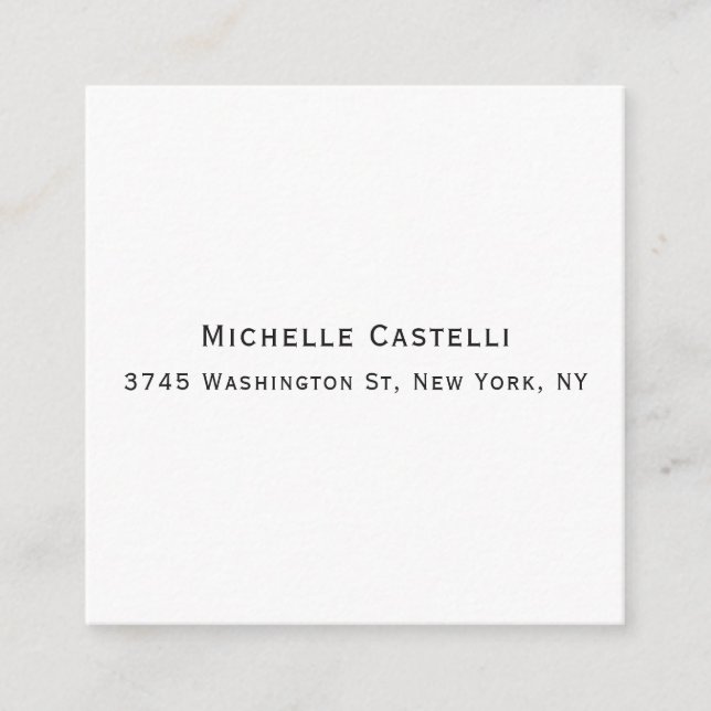 Beruflich Einzigartig klassisch einfach Begleitkarte (Vorderseite)