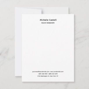 Beruflich Einzigartig klassisch einfach Mitteilungskarte