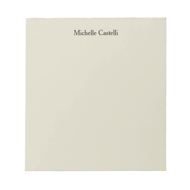 Beruflich Einzigartig klassisch einfach Notizblock (Vorderseite)