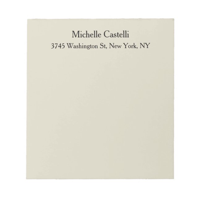 Beruflich Einzigartig klassisch einfach Notizblock (Vorderseite)