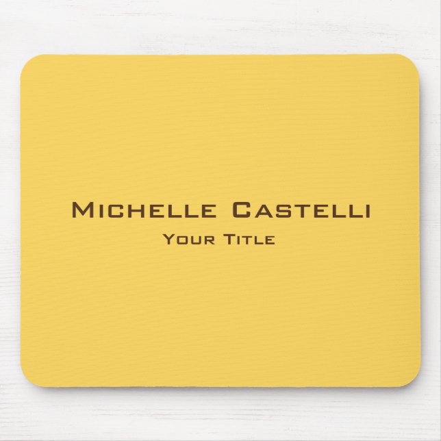 Beruflich Einzigartig klassisch einfach Schlicht Mousepad (Vorne)