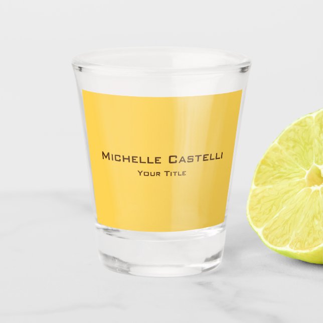 Beruflich Einzigartig klassisch einfach Schlicht Schnapsglas (Vorderseite)