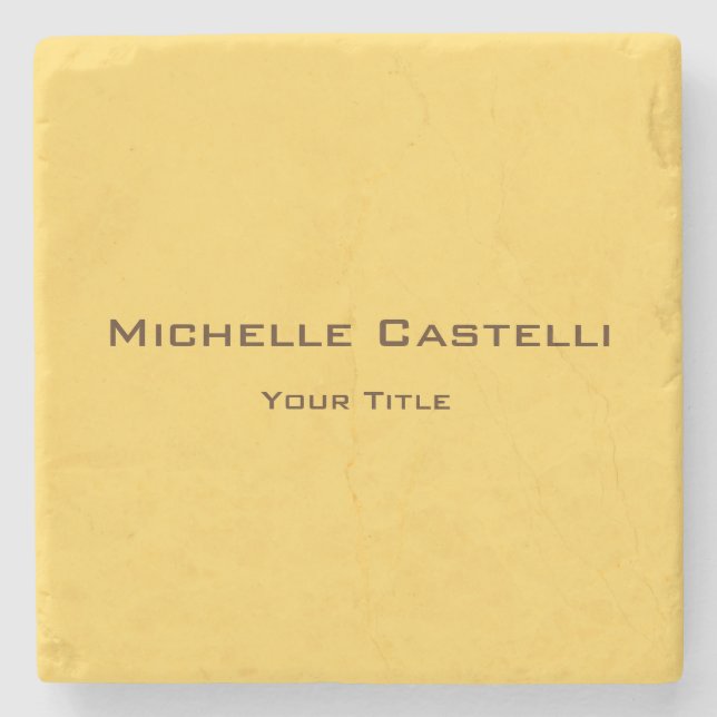 Beruflich Einzigartig klassisch einfach Schlicht Steinuntersetzer (Vorderseite)