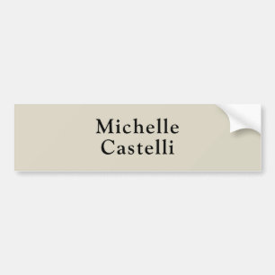 Beruflich Einziges Klassisches Grau Autoaufkleber