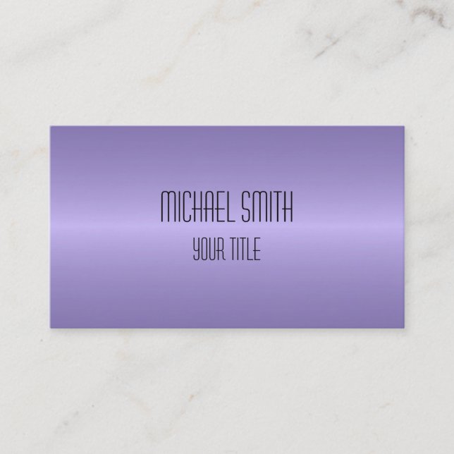 Beruflich Elegant Moderner Lavendel Blur Visitenkarte (Vorderseite)