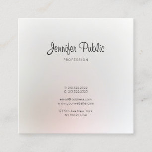 Beruflich Elegant Trendy Modern Stilvoll Schlicht Quadratische Visitenkarte