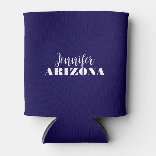 Beruflich elegante moderne minimalistisch dunkelbl dosenkühler (Vorderseite)