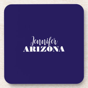 Beruflich elegante moderne minimalistisch dunkelbl getränkeuntersetzer