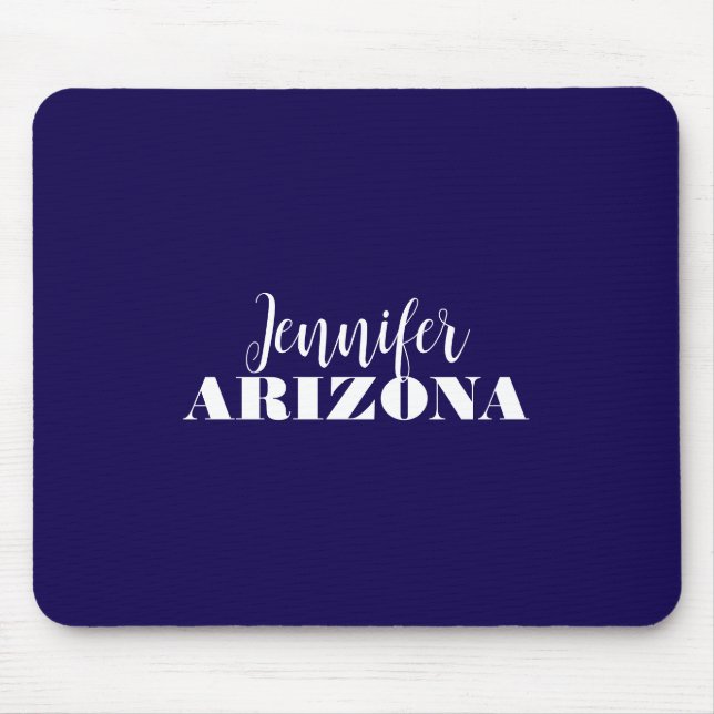 Beruflich elegante moderne minimalistisch dunkelbl mousepad (Vorne)