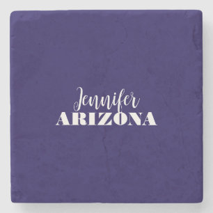 Beruflich elegante moderne minimalistisch dunkelbl steinuntersetzer