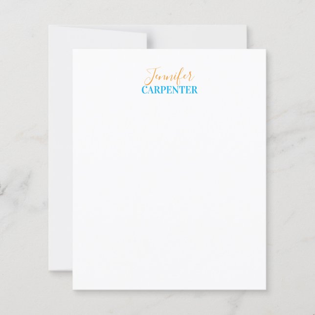 Beruflich elegante moderne minimalistische schlich (Vorderseite)