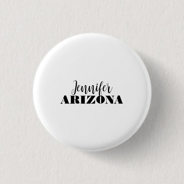 Beruflich elegante moderne minimalistische schlich button (Vorderseite)