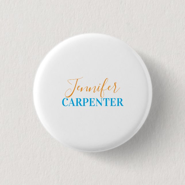 Beruflich elegante moderne minimalistische schlich button (Vorderseite)