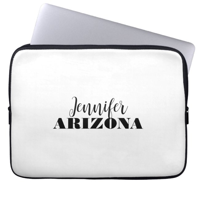 Beruflich elegante moderne minimalistische schlich laptopschutzhülle (Vorderseite)