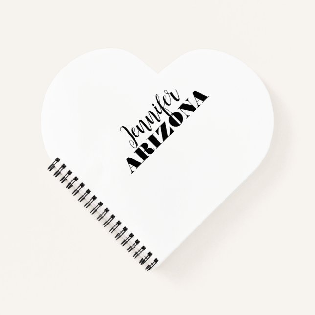 Beruflich elegante moderne minimalistische schlich notizbuch (Vorderseite)