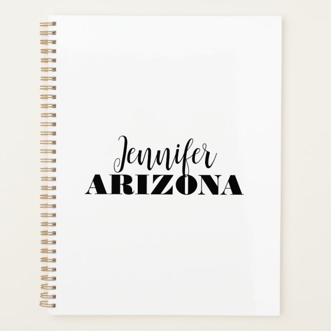 Beruflich elegante moderne minimalistische schlich planer (Vorderseite)